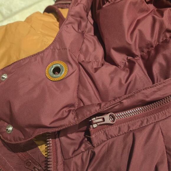 Wanakome Canada Calypso Burgundy Long Quilted Winter Down Coat - Size Med - Picture 9 of 16